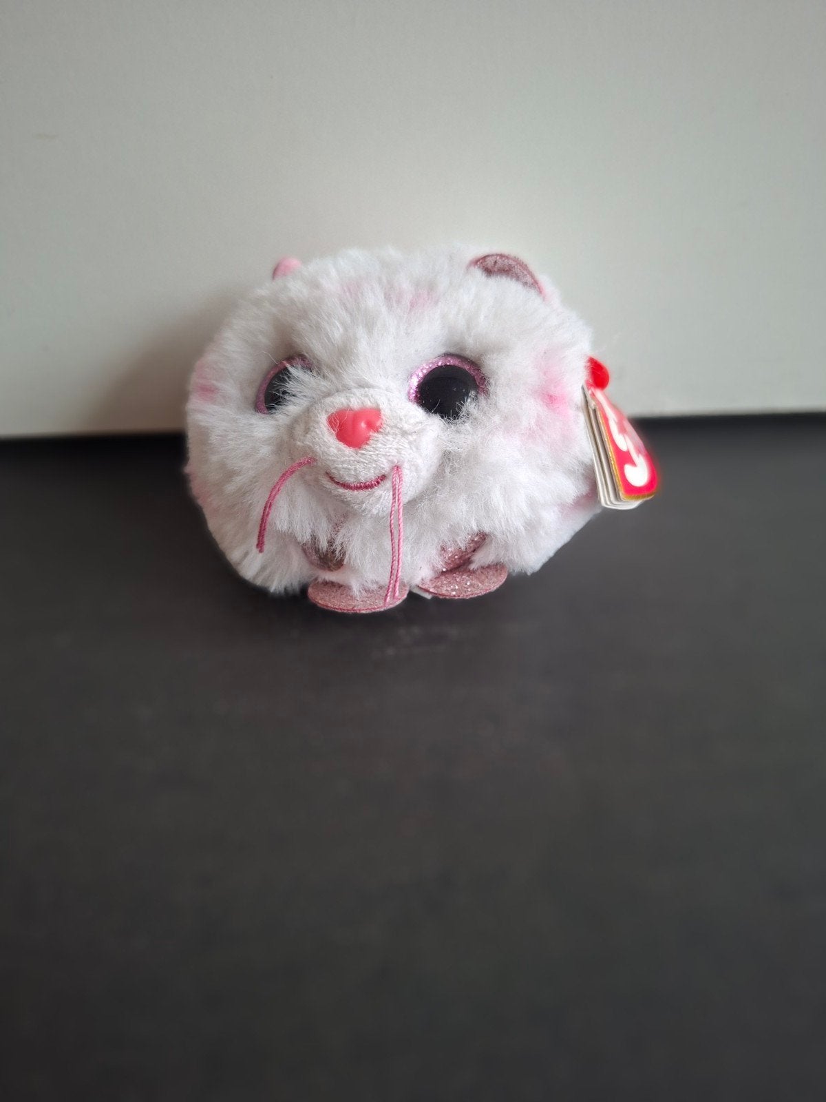 Ty Puffies Tabor de Hamster - Zo goed als nieuw, Kinderen en Baby's, Hamster, Ophalen of Verzenden, Klein (minder dan 20 cm), Wit
