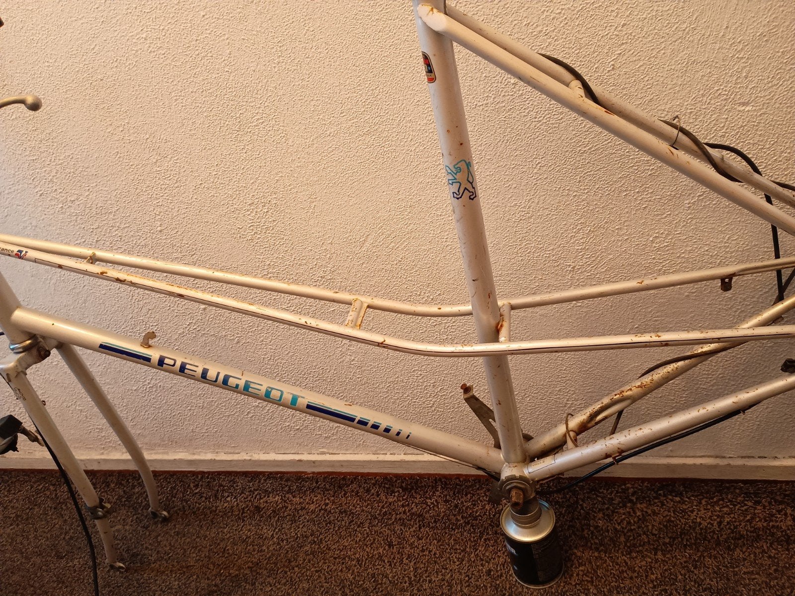 Peugeot kruisframe 57cm jaren 80, 55 tot 59 cm, Ophalen, PEUGEOT, Jaren '60 of nieuwer