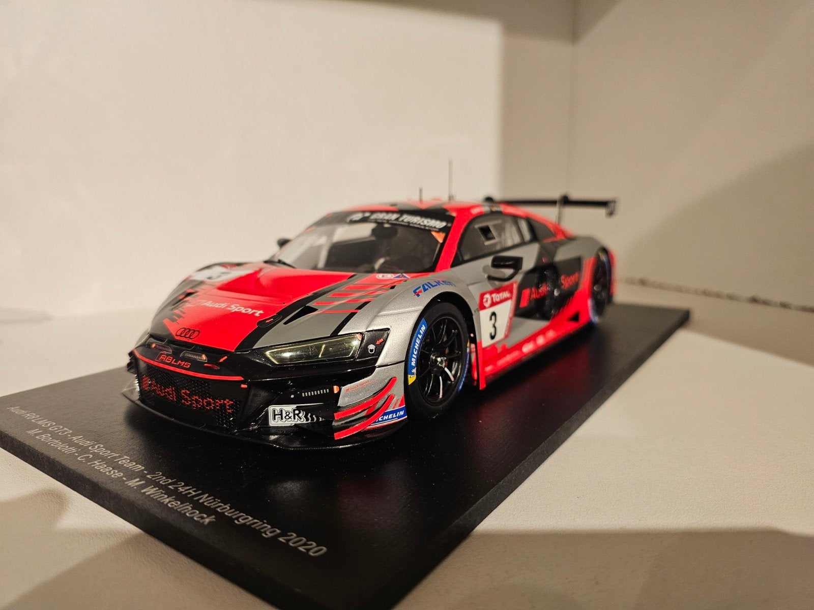 SPARK Audi R8 LMS GT3 Nürburgring 2020 1:18 MOET WEG!, Ophalen of Verzenden, Zo goed als nieuw, Auto, Overige merken