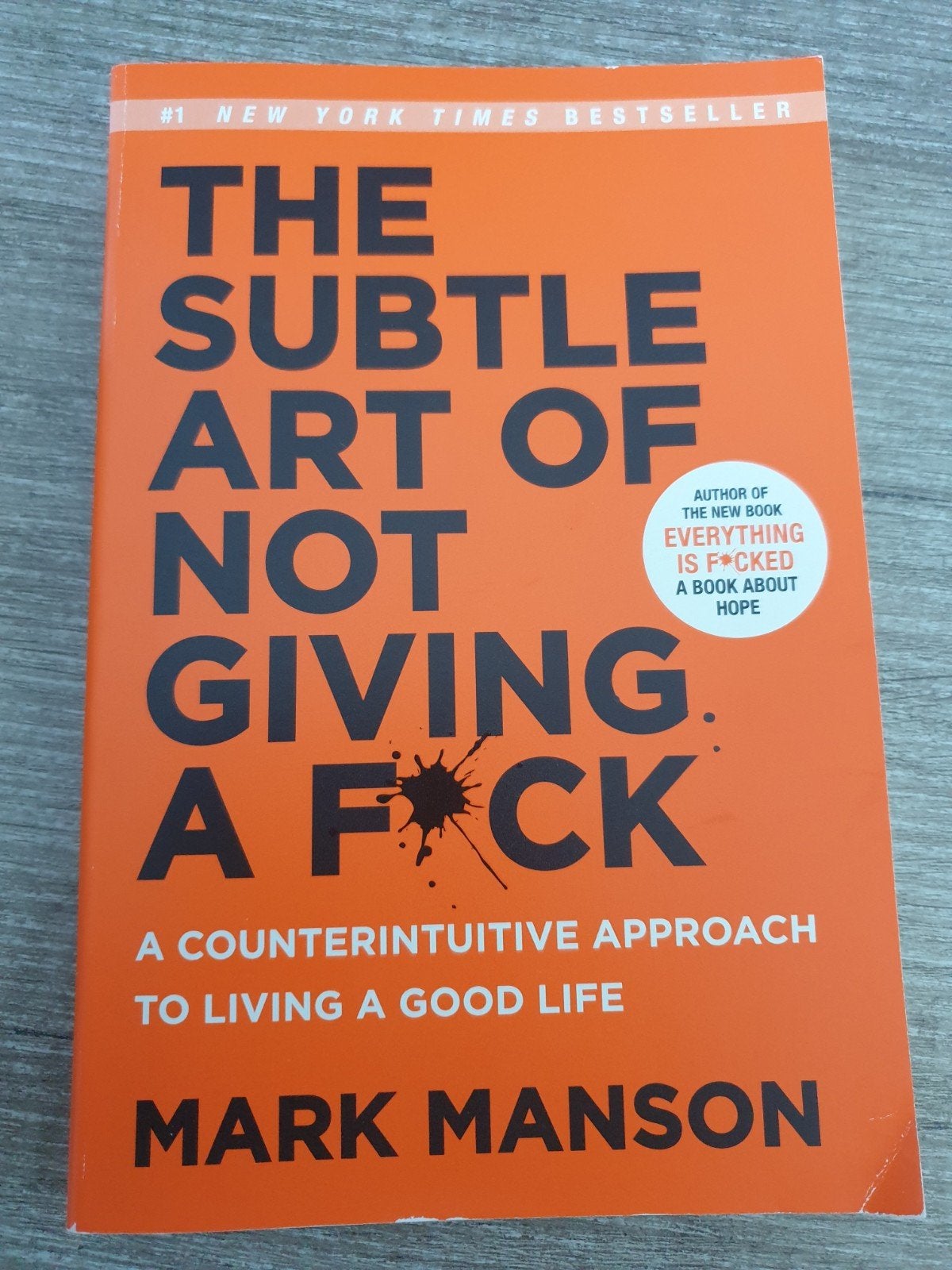 The Subtle Art of Not Giving a F*ck - Mark Manson, Boeken, Ophalen of Verzenden, Gelezen, Mark Manson