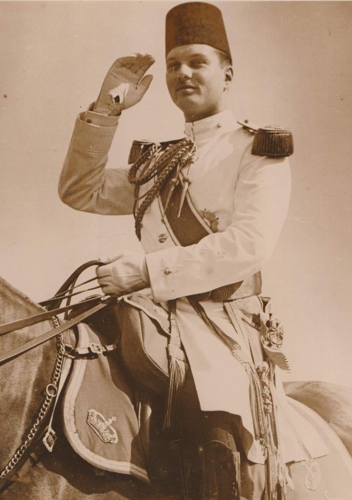 Persfoto EGYPTE King Farouk I 1936, Foto, Zo goed als nieuw, Voor 1940, Buitenland