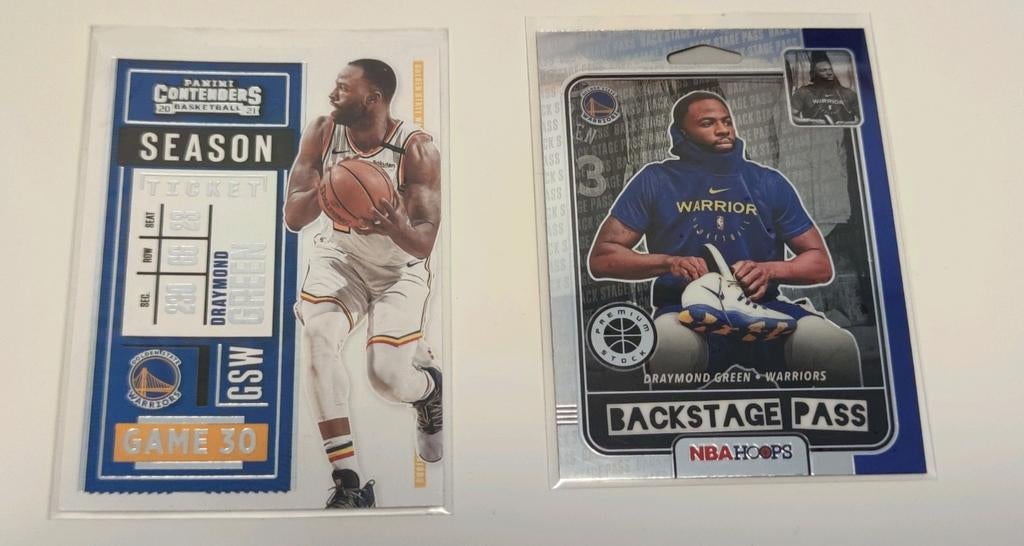 Draymond Green NBA kaarten - 2 stuks, Hobby en Vrije tijd, Verzamelkaartspellen | Overige, Ophalen of Verzenden