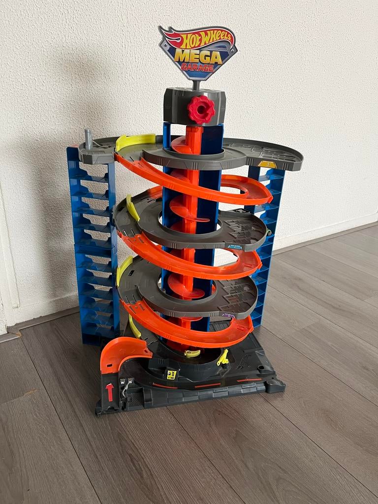 Hot Wheels Mega Garage - Grote Parkeergarage Speelset, Ophalen of Verzenden, Gebruikt, Jongen of Meisje