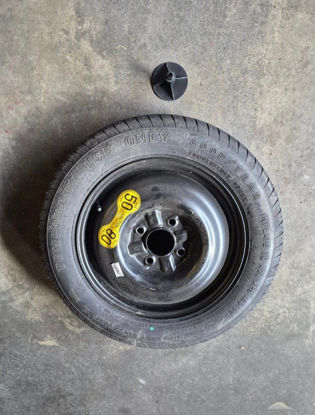 Spacesaver thuiskomer Volvo V40 2005 4x114,3, Ophalen, Gebruikt