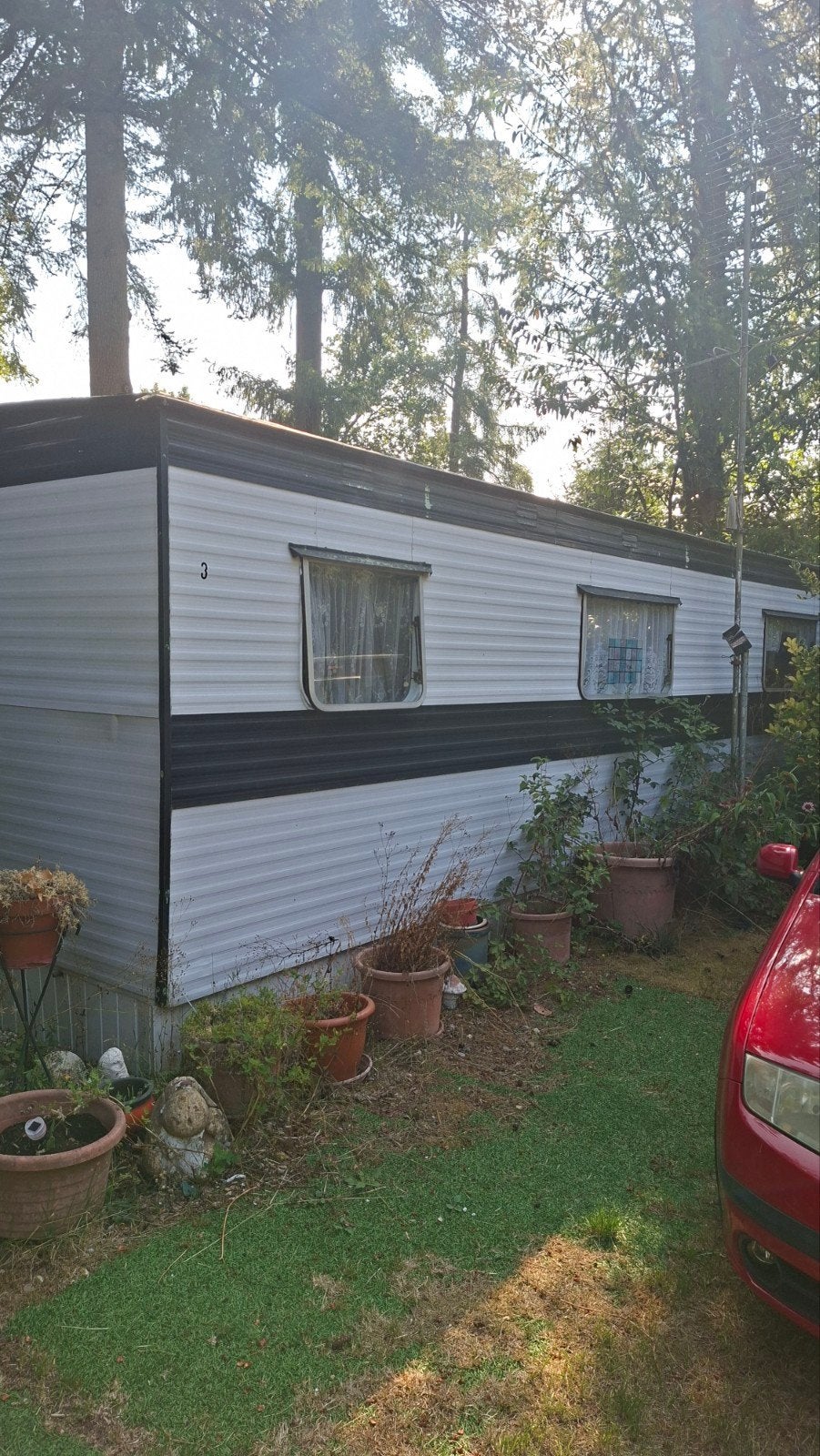 Gratis Stacaravan 7,5 x 3, Caravans en Kamperen, Stacaravans, Tot en met 2