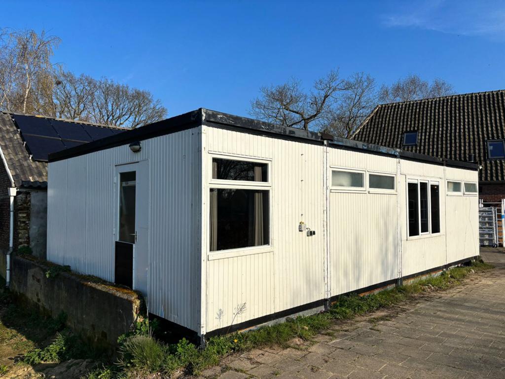 Modulaire unit met keuken - Ideaal voor kantoor/woning, Ophalen, Zo goed als nieuw