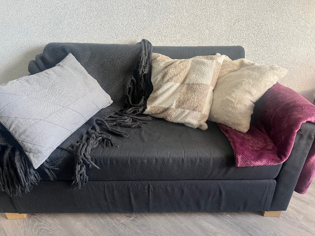 Slaapbank, Huis en Inrichting, Banken | Bankstellen, Ophalen, Gebruikt, Tweepersoons, 75 tot 100 cm