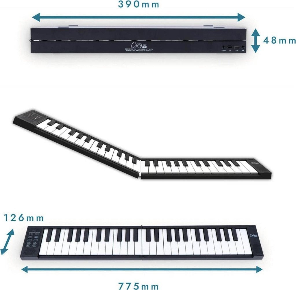 Carry-On Piano 49 Touch Black opvouwbare piano 49 toetsen, ., Nieuw, Ophalen of Verzenden, .
