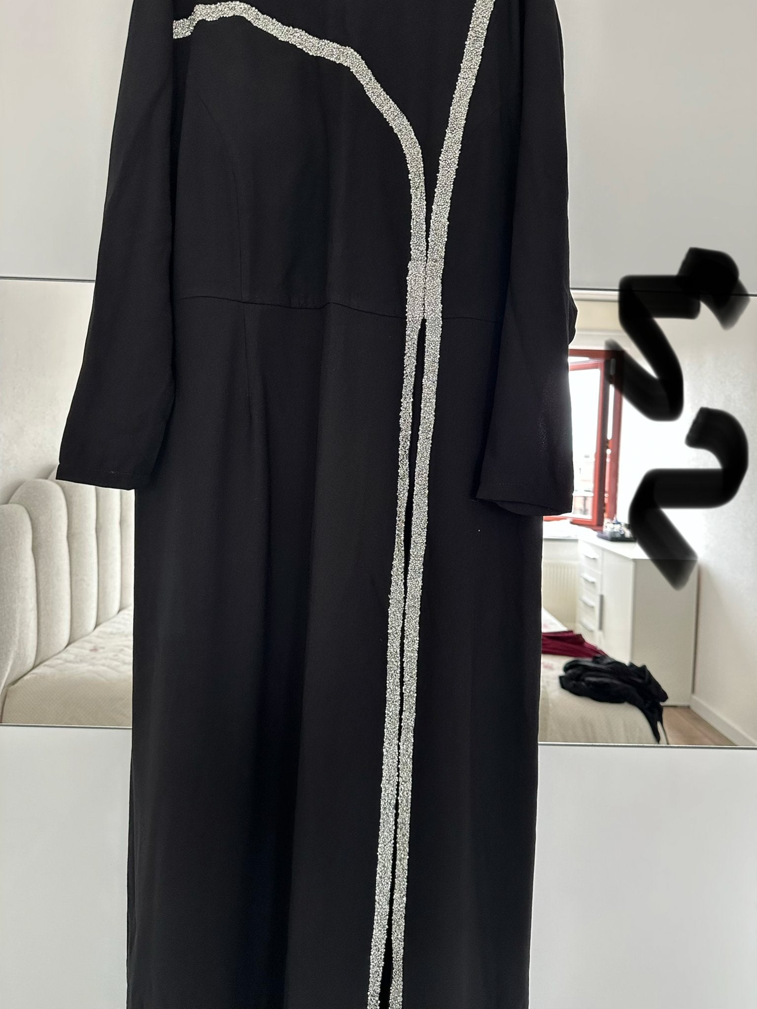 Abaya - Zo goed als nieuw, Ophalen, Zo goed als nieuw, Zwart, Onder de knie