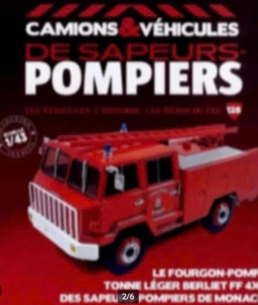 Berliet FF 4x4 MONACO Brandweer serie 1/43 # 128, Verzenden, Nieuw, Bus of Vrachtwagen, Overige merken