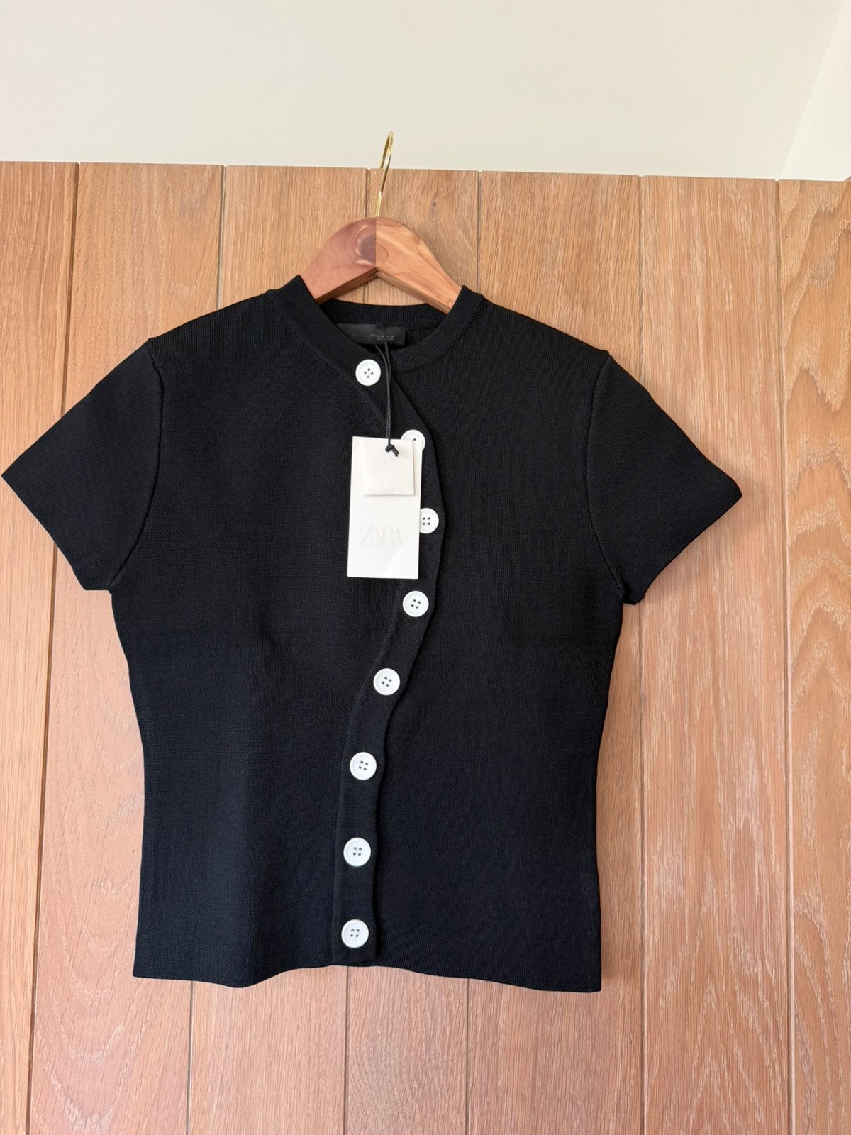 Schitterende top Zara maat medium., Maat 38/40 (M), Zwart, Nieuw, Ophalen of Verzenden