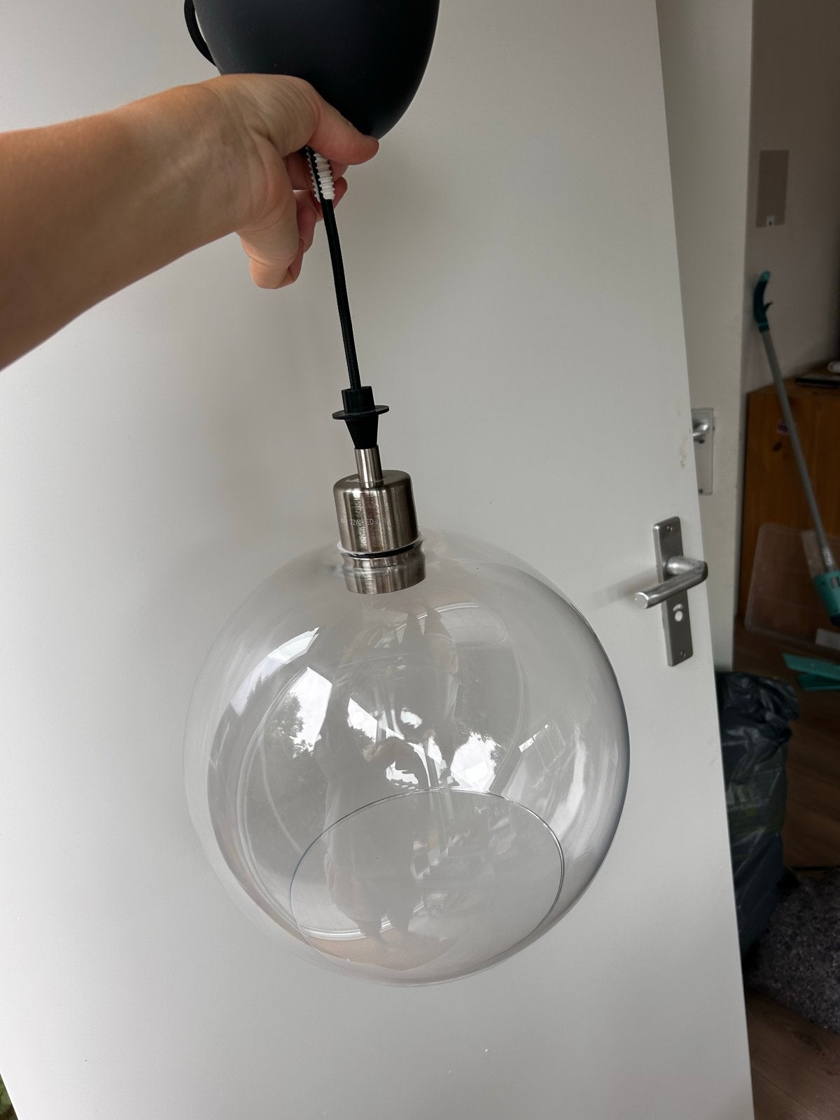 Ikea Hanglamp Glazen Bol - Modern Design, Ophalen, Gebruikt, Glas, E27 (groot)