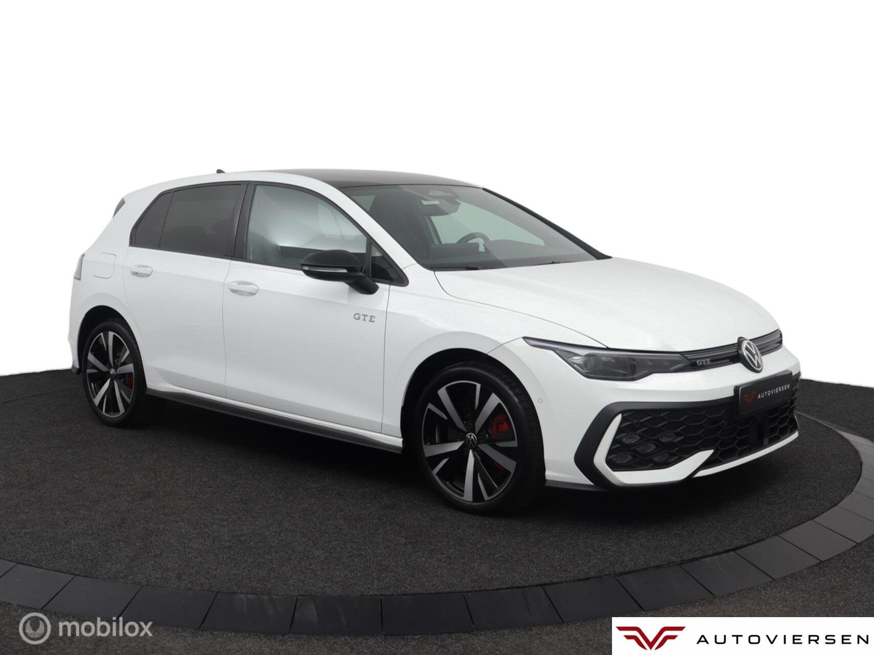Volkswagen Golf GTE | 360cam |Adapt. Cruise | Stoel-Stuurver, Auto's, Stof, Zwart, Overige carrosserieën, Wit