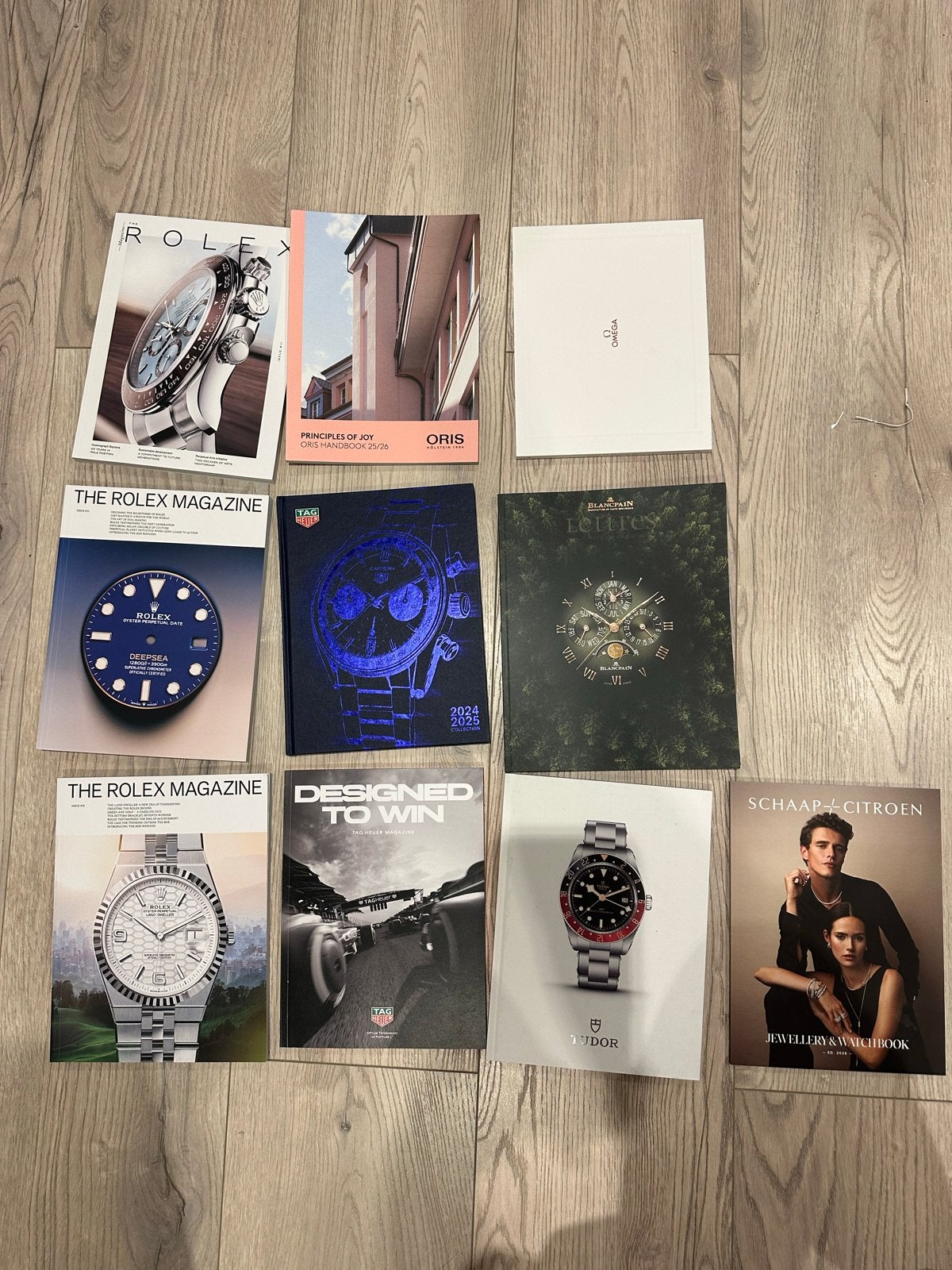 horlogeboeken tafelboek Rolex Omega Tudor blancpain, Ophalen of Verzenden, Zo goed als nieuw, Overige typen