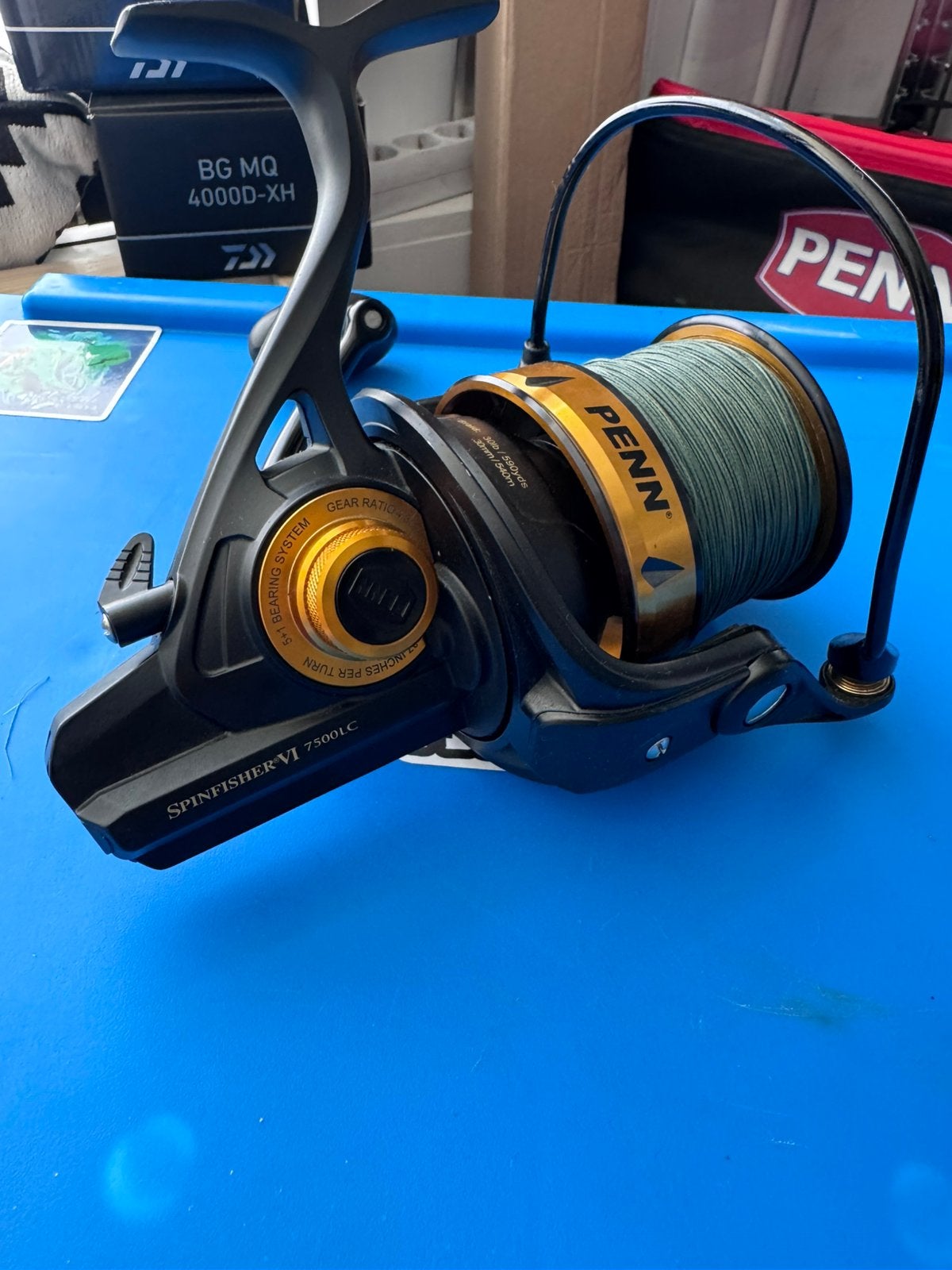 Penn Spinfisher VI 7500LC, Ophalen of Verzenden, Zo goed als nieuw, Molen