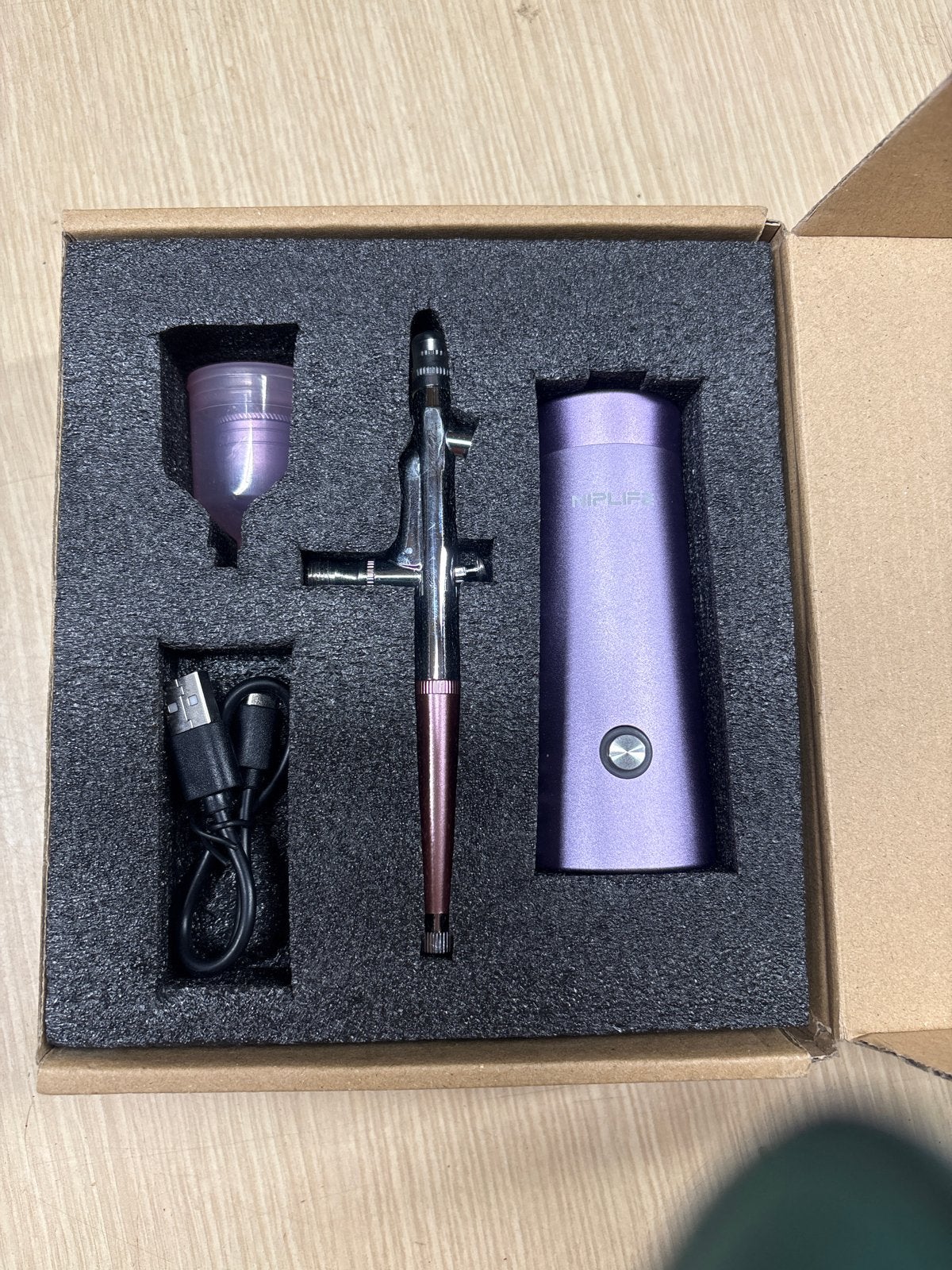 Nieuwe Airbrush Make-up Kit - Paars, Gehele gezicht, Camouflage, Nieuw, D