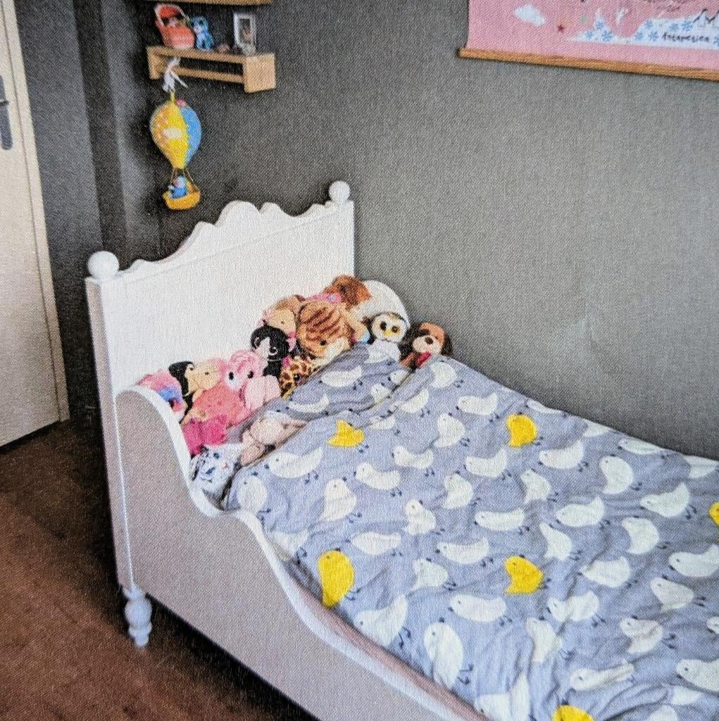 Kinderbed wit, Kinderen en Baby's, Kinderkamer | Bedden, Ophalen, 70 tot 85 cm, 140 tot 160 cm, Zo goed als nieuw