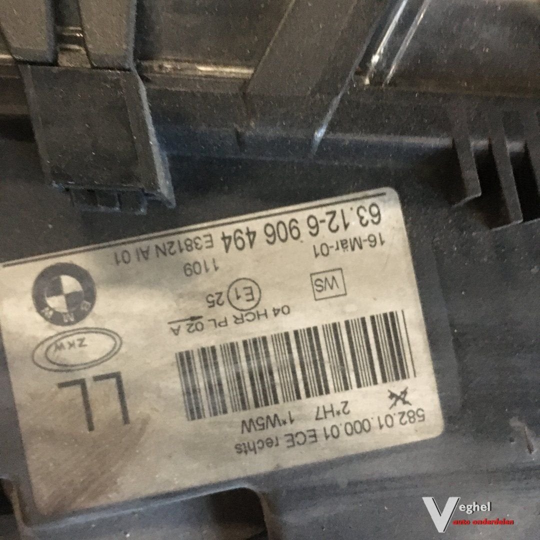 BMW E46 2001 Koplamp Rechts, Auto-onderdelen, Gebruikt, -, -, Ophalen of Verzenden