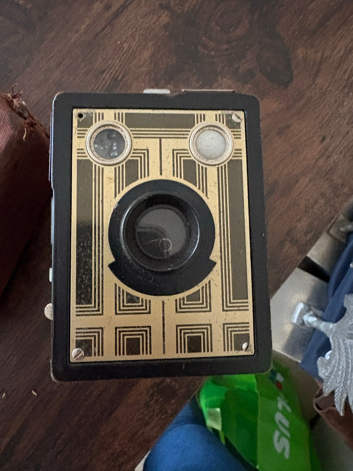 Vintage Kodak Six-20 Brownie Junior camera met tasje, Ophalen of Verzenden, Gebruikt, Compact, Kodak
