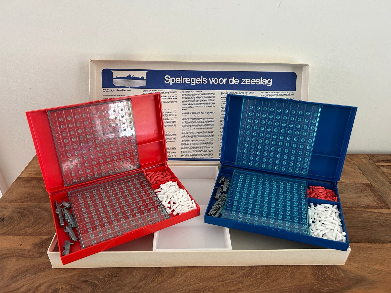 Vintage MB Spellen Zeeslag Bordspel - Compleet en Goede Staa, Een of twee spelers, Ophalen of Verzenden, Gebruikt