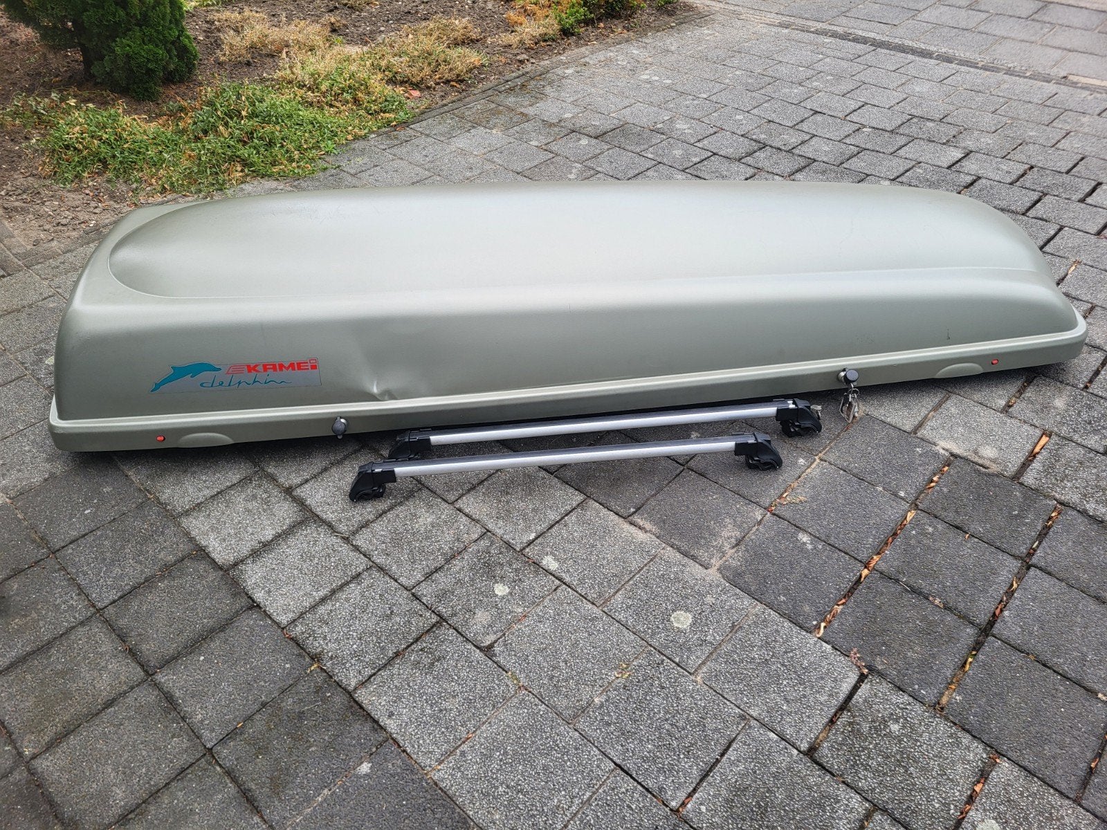 Dakkoffer + Afsluitbare dragers, Ophalen, Gebruikt
