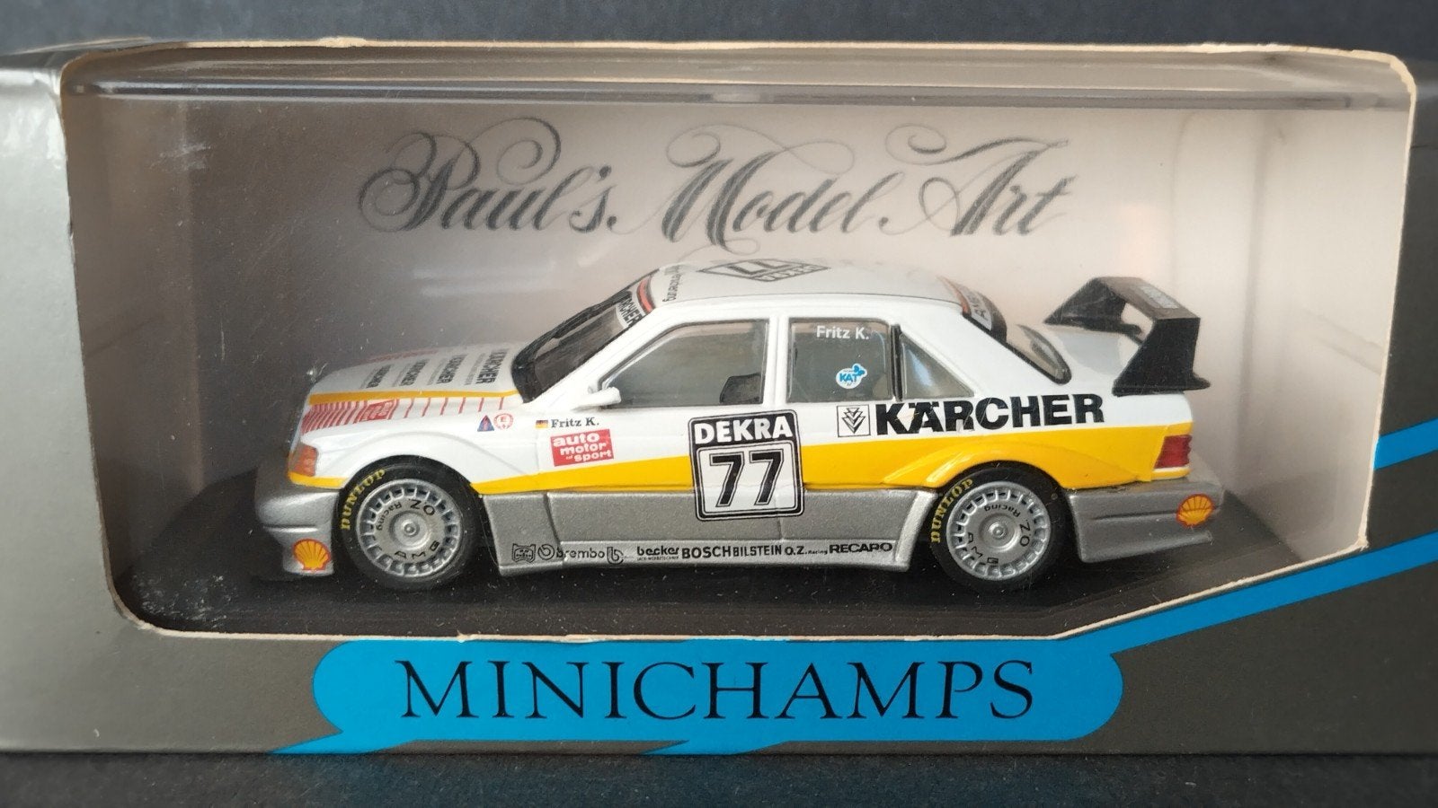 Mercedes 190 DTM AMG Karcher Kreuzpointer Minichamps Pol, Auto, Verzenden, ., Nieuw