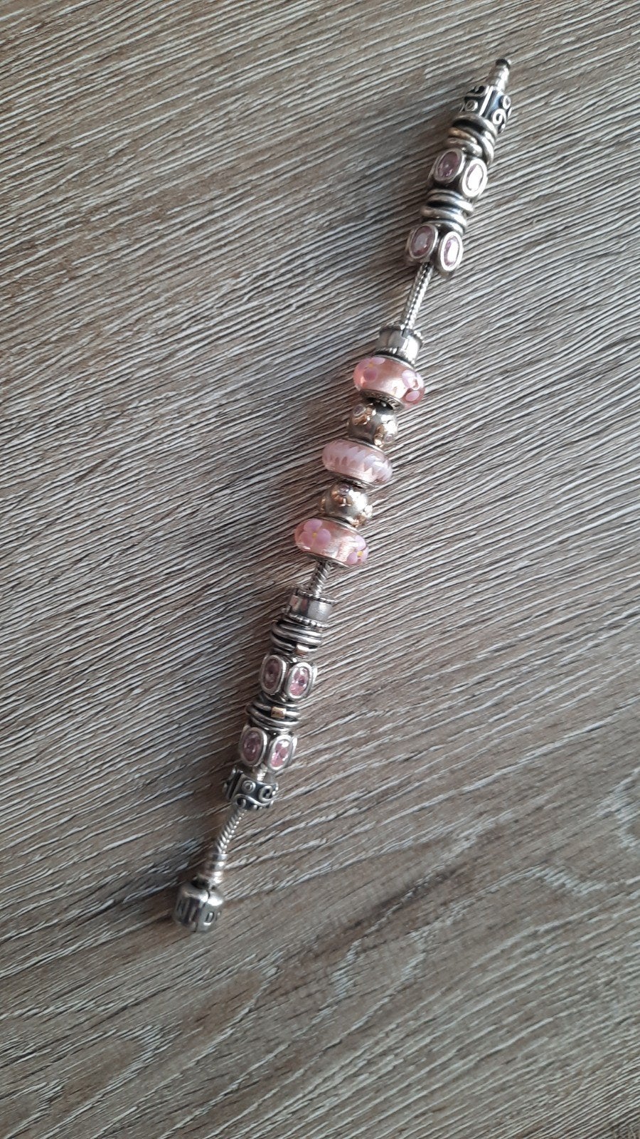 Pandora armband met 16 bedels, Ophalen, Zilver, Zilver