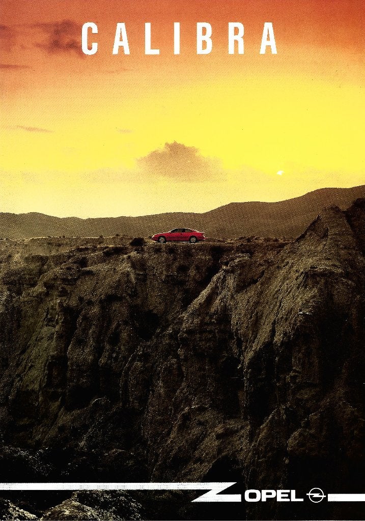 Brochure Opel Calibra Januari 1991, Ophalen of Verzenden, Gelezen, Opel