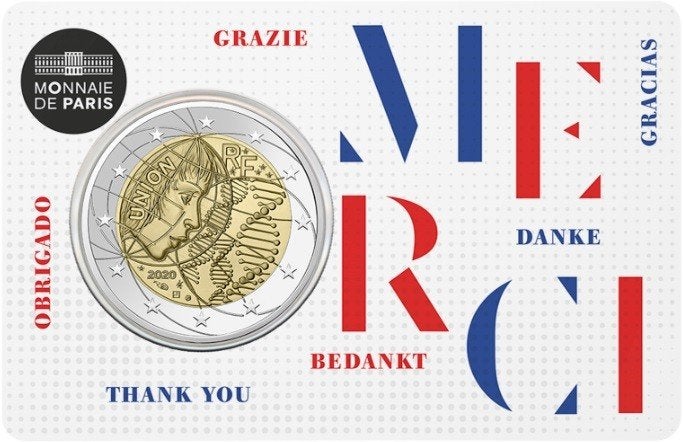 Frankrijk 2 euro 2020 Medisch onderzoek, Postzegels en Munten, Munten | Europa | Euromunten, Ophalen of Verzenden, Frankrijk, 2 euro