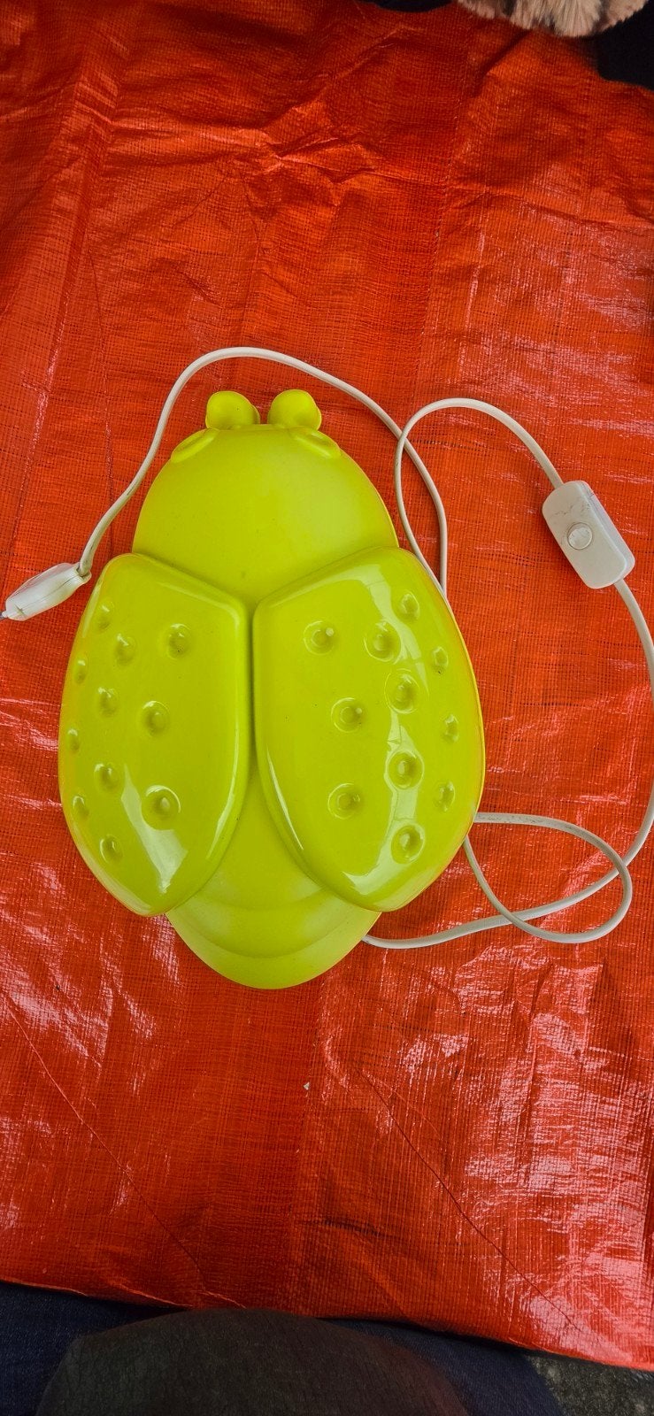 IKEA Smila Bagge wandlamp - Groen lieveheersbeestje, Met schakelaar, Gebruikt, Kunststof, E14 (klein)