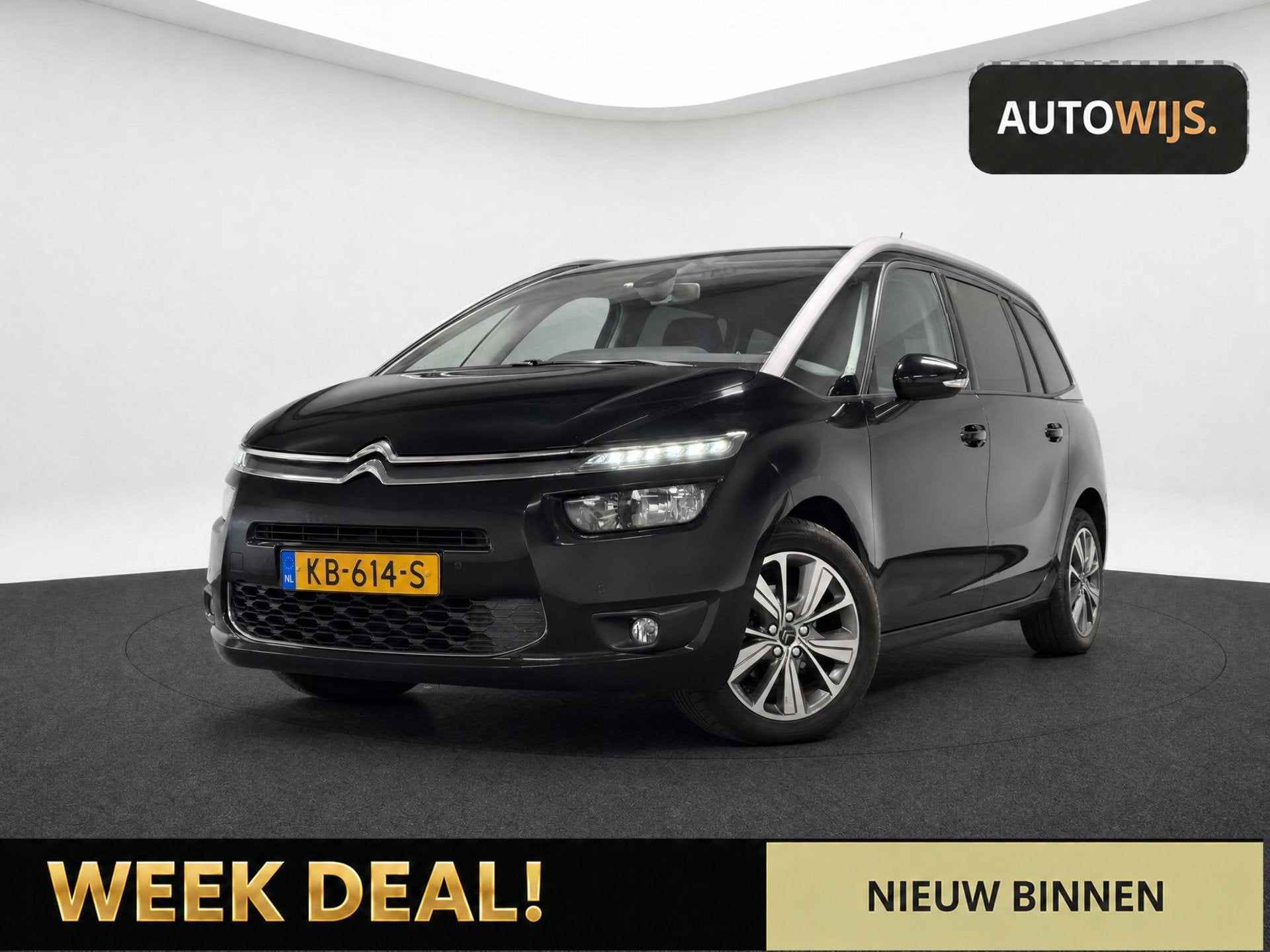 Citroen Grand C4 Picasso 1.6 BlueHDi Business|AUT|NL AUTO|7-, Auto's, Dealer onderhouden, Gebruikt, 4 cilinders, 7 stoelen