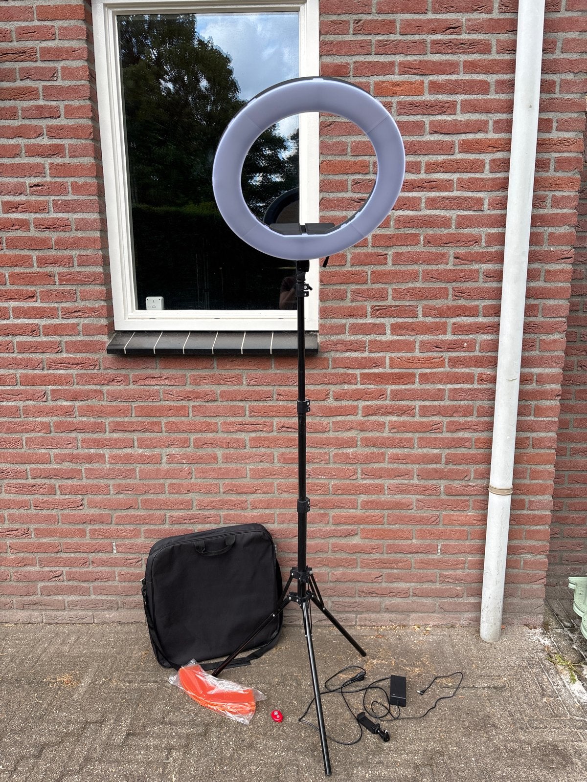 Ringlamp met statief en draagtas, Ophalen, Nieuw, Inclusief draagtas, Overige merken