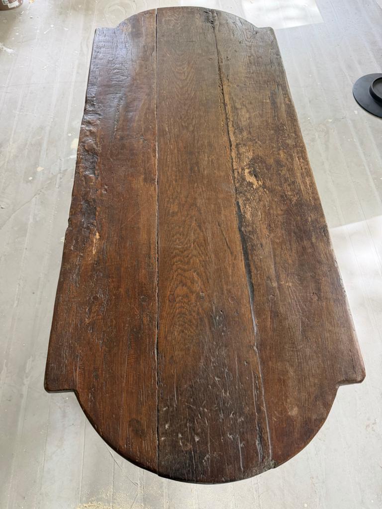 Authentieke Robuuste Houten Kloostertafel / Eettafel, Ophalen