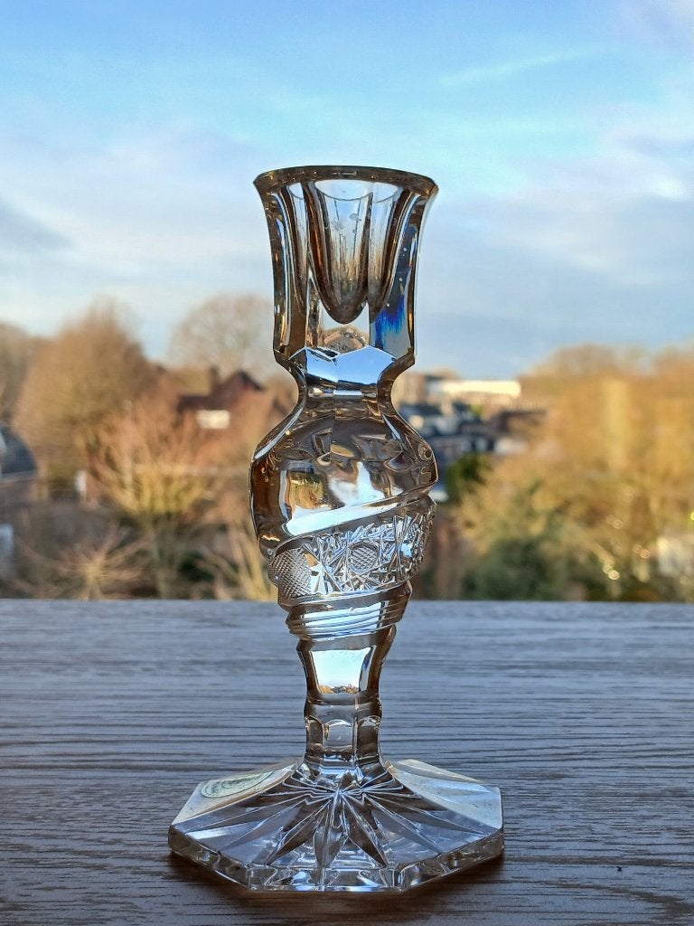 Kandelaar Kristal Bohemia, Ophalen of Verzenden, Kristal