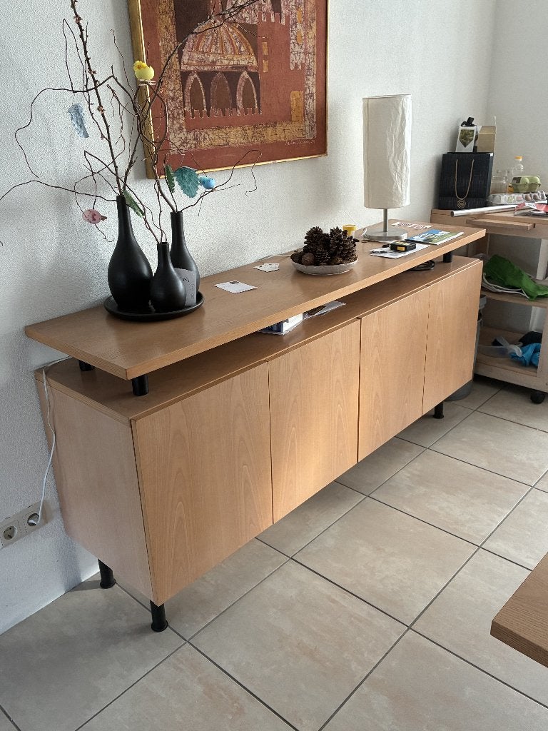 Jan des Bouvrie dressoir met bijpassend tafelblad, Huis en Inrichting, Ophalen, 100 tot 150 cm, 150 tot 200 cm, Modern