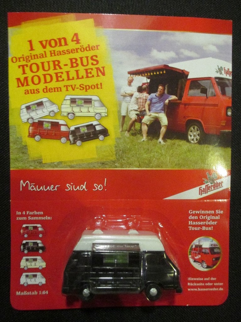 1:64 VW T3 Transporter food truck zwart, Hobby en Vrije tijd, Ophalen of Verzenden, Nieuw, Auto
