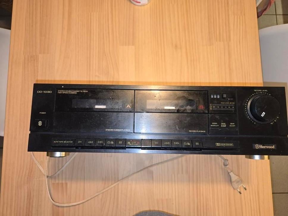 Cassette deck dubbel sherwood dd-1030, Audio, Tv en Foto, Cassettedecks, Ophalen of Verzenden, Overige merken