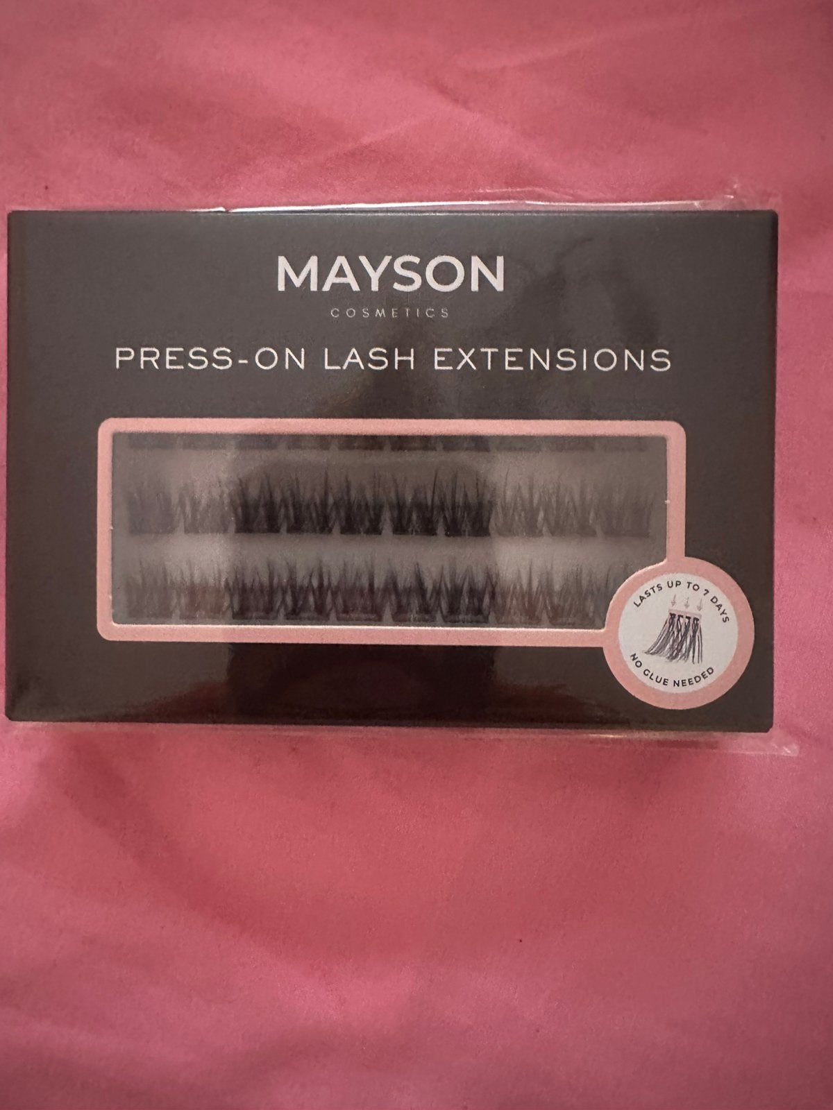 Mayson press on wimpers wispy 12 mm. NIEUW, Ophalen of Verzenden, Nieuw, Ogen