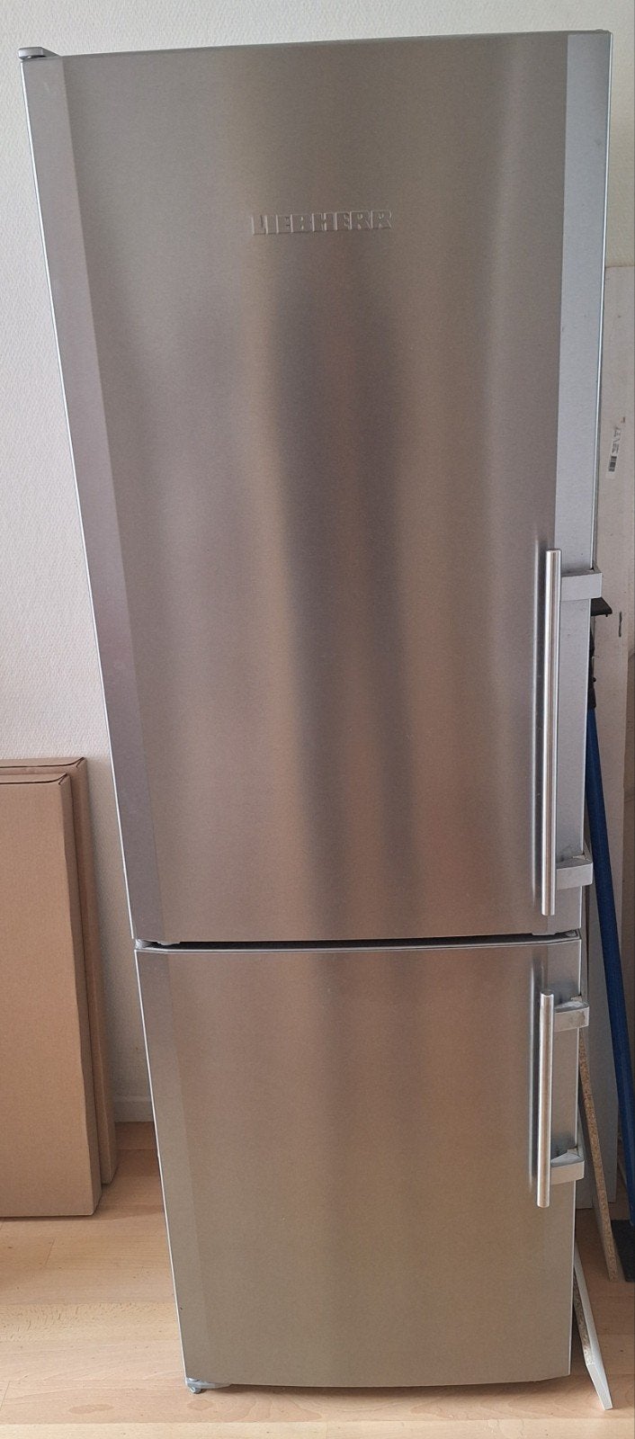 Liebherr CUPesf3503 Koel-vriescombinatie RVS, Gebruikt, 200 liter of meer, 60 cm of meer, Met aparte vriezer