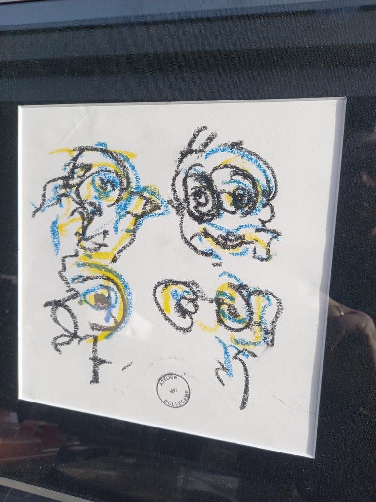 PRACHTIG ORIGINEEL( ZIE ZIJN ATELIER STEMPEL ) WASCO WERK VA, Ophalen of Verzenden