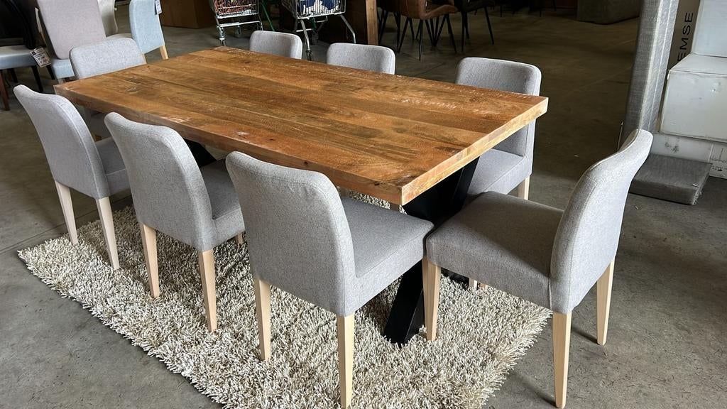 Stoel A- stof grijs super zit NIEUW, Ophalen, Overige kleuren, Nieuw, Stof