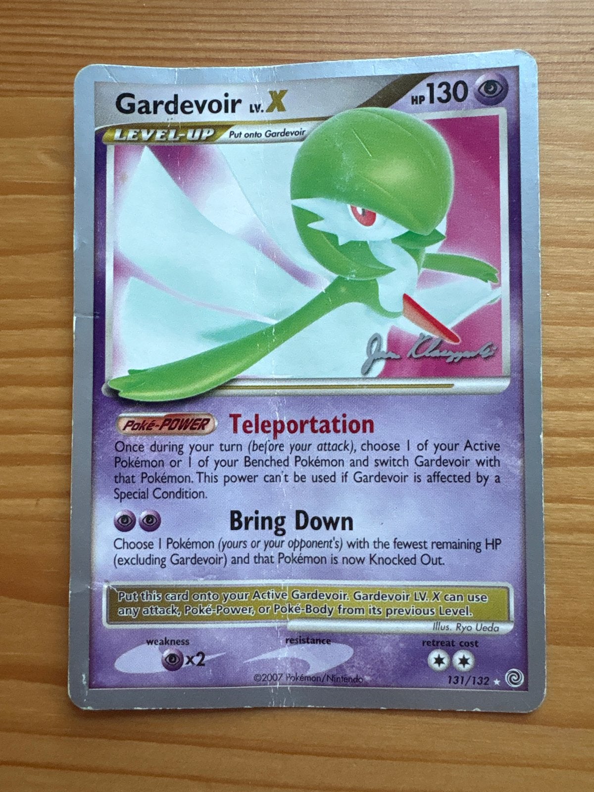 Gardevoir LV.X Pokémon Kaart - World Championships 2008, Verzenden, Gebruikt, Losse kaart