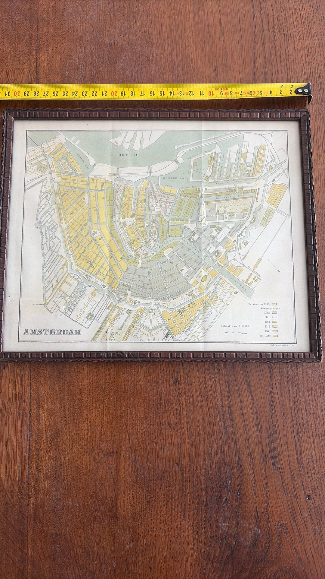Plattegrond Amsterdam, Ophalen, Zeefdruk