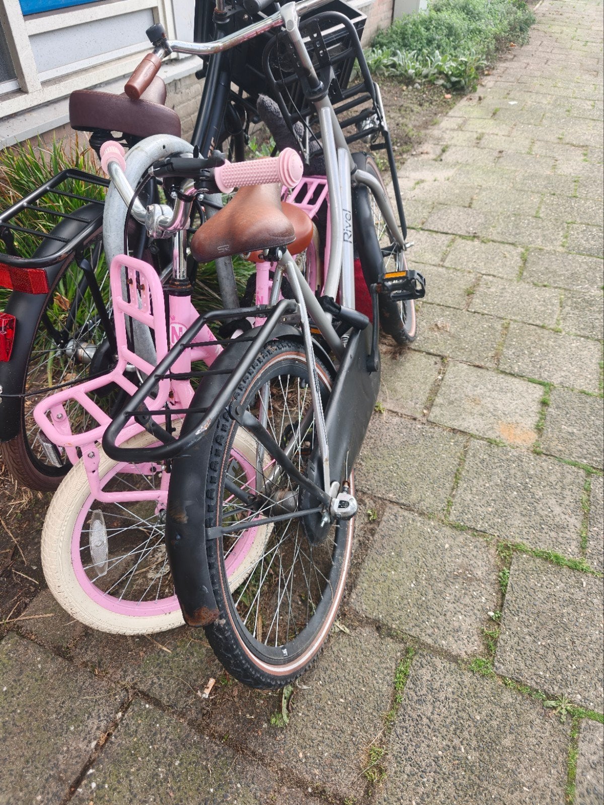 Zwarte 26 inch gebruikte fiets te koop, Ophalen, Gebruikt