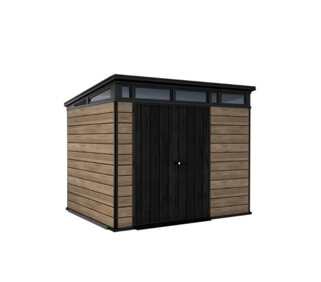 Keter tuinhuis Signature Ashwood 97, Tuin en Terras, Ophalen, Nieuw