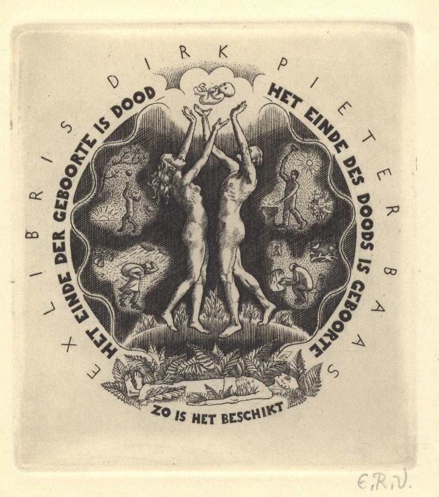 0094 Ex Libris Nederland : Engeline Reitsma-Valença, z.j., Verzenden, Ex libris
