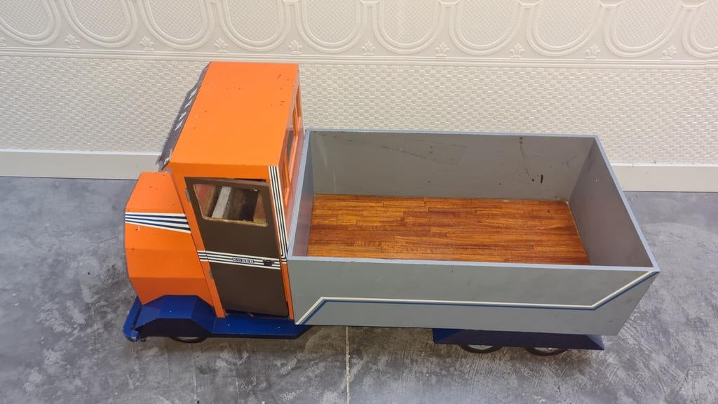 SCANIA vintage houten speelvrachtwagen, Ophalen, Gebruikt