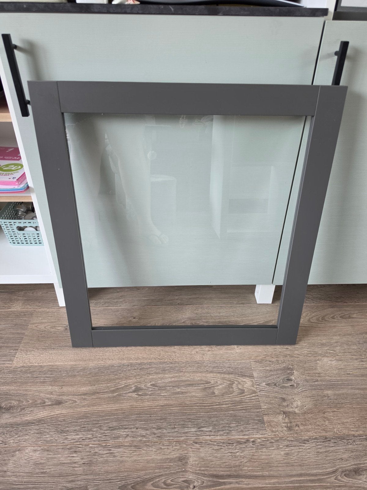 IKEA SINDVIK Vitrinedeur Grijs - Zo goed als nieuw, Ophalen, Zo goed als nieuw