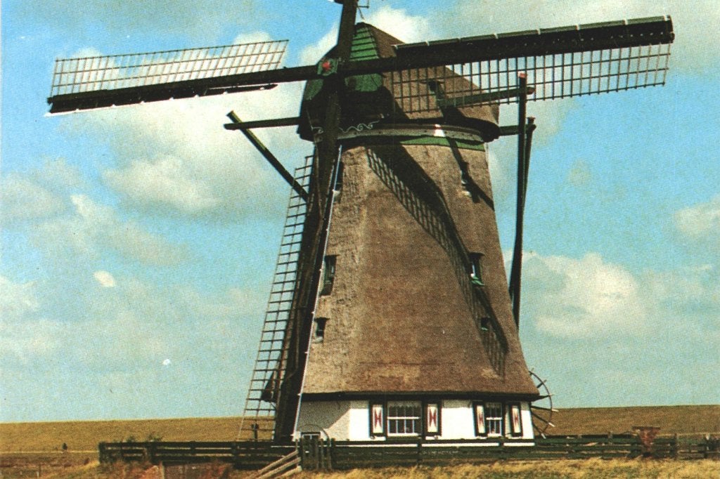 988465 Texel 80+ Molen Gelopen met postzegel, Ophalen of Verzenden, 1980 tot heden, Gelopen, Noord-Brabant