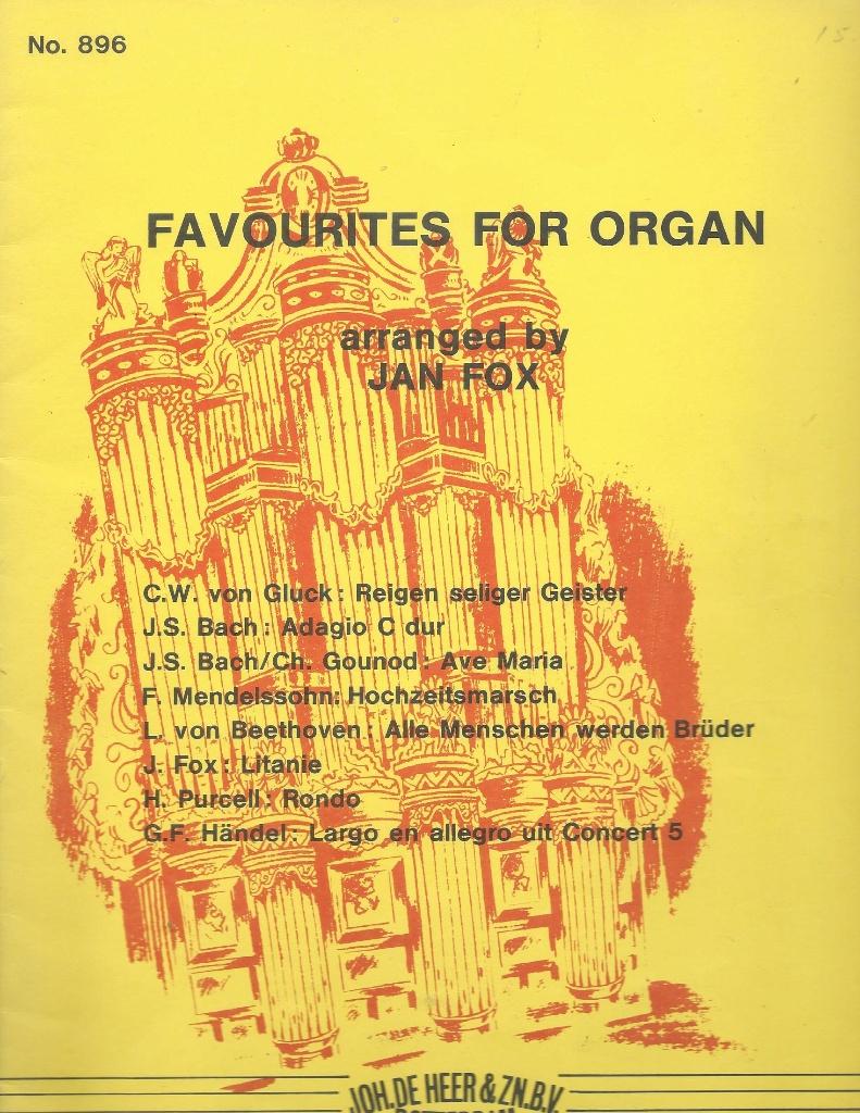 Favorites for organ Jan Fox, Orgel, Gebruikt, Verzenden, Religie en Gospel